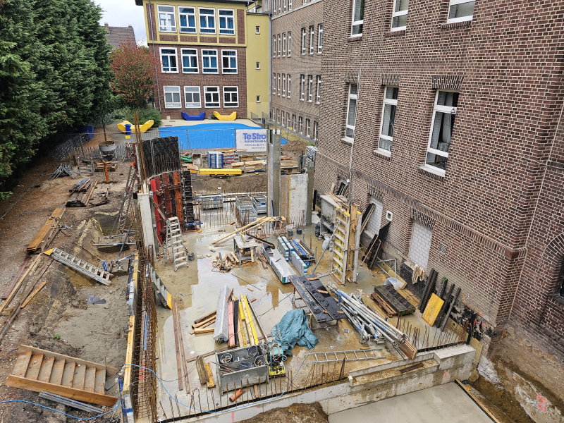Baustelle erste Wände